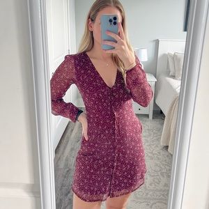 Abercrombie long sleeve mini dress